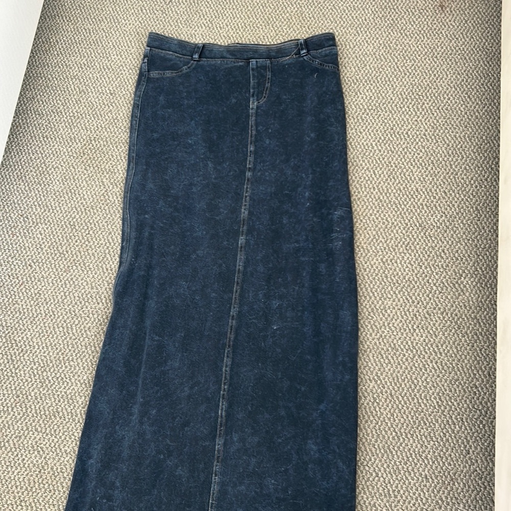 Hardtail denim skirt